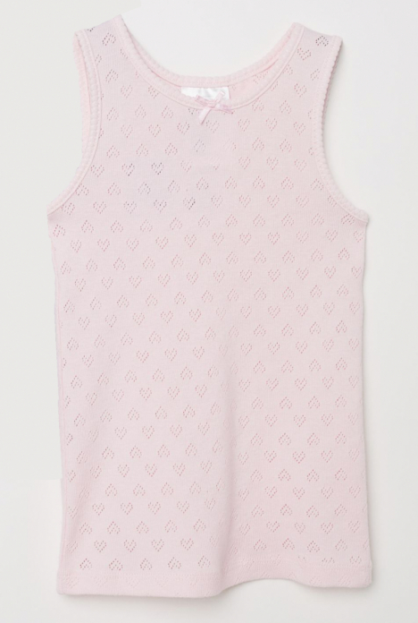 Майка більйова  для дівчинки H&amp;M 0622480002 098-104 см (2-4 years) рожевий 63508