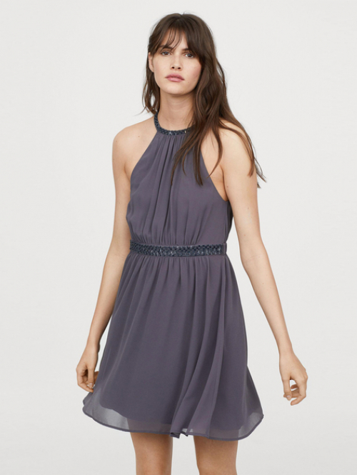 Плаття без рукавів для жінки H&amp;M 0634153-003 34 / XS (EU) сірий  82422