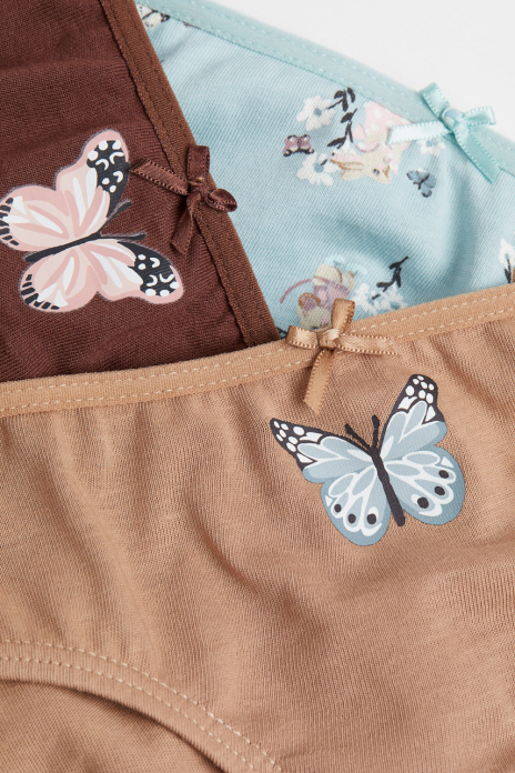 Трусики 092 см (18-24 months)   сліпи для дівчинки H&amp;M 0530235-057-1 коричневий 90814