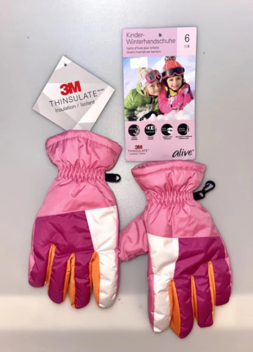 Перчатки  для дівчинки Alive 4088500477849 розмір перчаток 7 (12-14 years, 152-170 см) Різнобарвний 68620