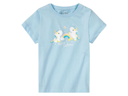 Піжама (футболка і шорти) для дівчинки Lupilu 386712 098-104 см (2-4 years) блакитний  74491