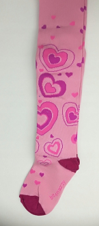 Колготки бавовняні з принтом для дівчинки Be Snazzy RA-04-1 116-122 см (5-7 years) рожевий  78762
