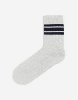 Шкарпетки 40,41,42   махра з широкою резинкою для чоловіка H&M 0647207-054 сірий 80812