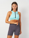 Спортивний топ M   на блискавці для жінки H&M 0971578-001 бірюза 86048
