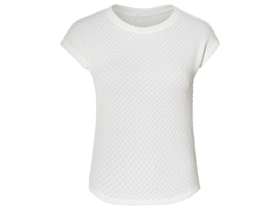 Футболка (звич.) з структурним малюнком для жінки Esmara 471128 34 / XS білий  87907