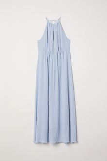 Плаття довге з підкладкою для жінки H&M 0614423-001 52 / 2XL (EU) блакитний  82424