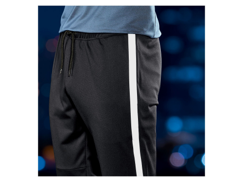 Спортивні штани зі світловідбивними елементами для чоловіка Crivit 378593 38 / M чорний  77346