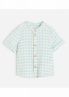 Рубашка    з коротким рукавом для хлопчика H&M 1134180-001 086 см (12-18 months) блакитний 81029