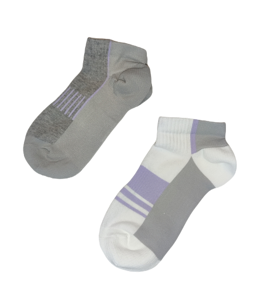 Шкарпетки 2 пари для активного спорту для жінки Crivit 371802 розмір взуття 37-38 біло-сірий  77146