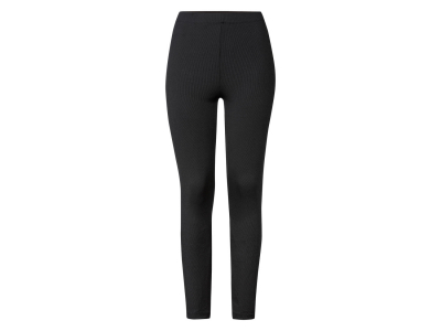 Лосини (звич.) в рубчик для жінки Esmara 449467 42 / XL чорний  88271