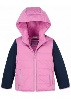 Куртка Softshell утеплена на флісовій підкладці для дівчинки Crane 816122/39 086-92 см (12-24 months) рожевий  73957