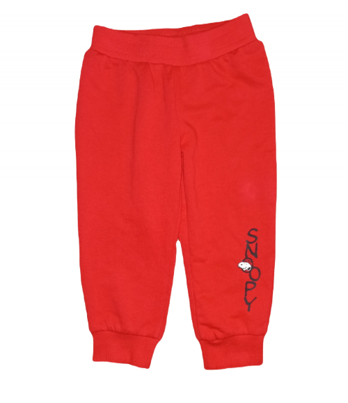 Спортивні штани двунитка для хлопчика Disney 314613 086-92 см (12-24 months) червоний 72537