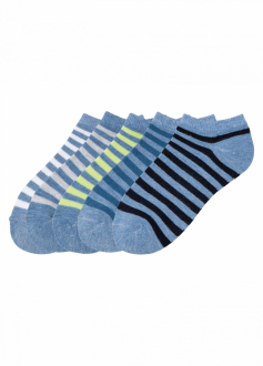 Шкарпетки 5 пар короткі для хлопчика Pepperts 372434 розмір взуття 31-34 (8-11 years) блакитний  76381