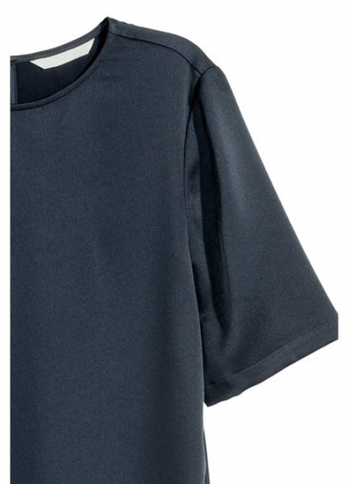 Плаття із розрізами збоку для жінки H&amp;M 0456538-4 38 / S (EU) темно-синій  82420