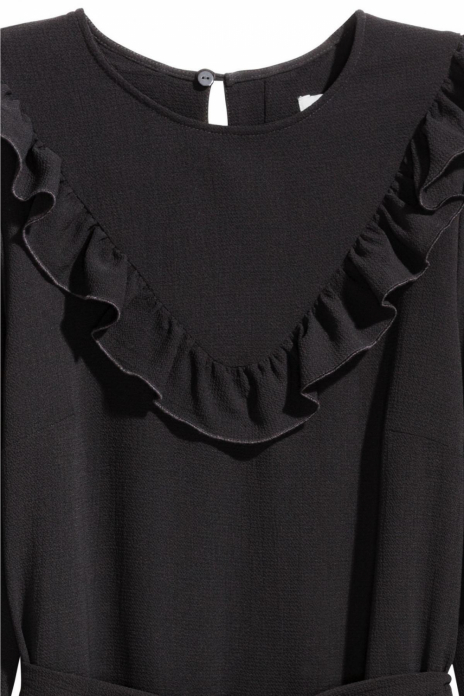 Плаття без пояса для жінки H&amp;M 0410315-4 32 / XXS (EU) чорний  80569