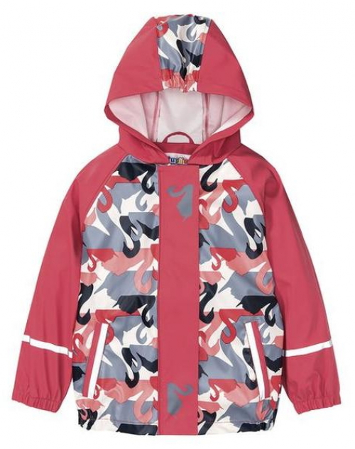 Куртка-дощовик 086-92 см (12-24 months)   водовідштовхувальна та вітрозахисна для дівчинки Lupilu 307991 рожевий 64186
