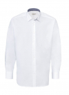 Рубашка однотонна бавовняна для чоловіка Nobel League 342546 43ш / XL / 54 білий  79746