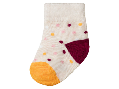 Шкарпетки    бавовняні для дівчинки Lupilu 357564 розмір взуття 11-14 (0-3 months) бежевий 73568