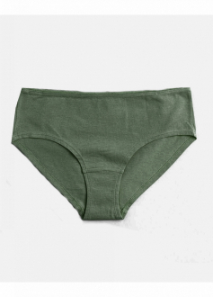 Трусики-хіпстери бавовняні для жінки H&M 0688728-4 34 / XS хакі  87178
