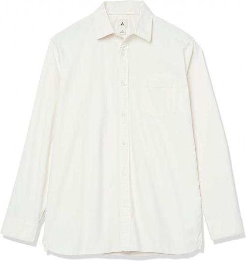 Рубашка оксфордська щільна для чоловіка Amazon Essentials DGM00007FW21 44 / XXL білий  78672