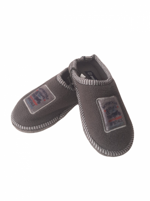 Хатні капці флісові для хлопчика Pepperts 290549 розмір взуття 30-31 сірий  84221