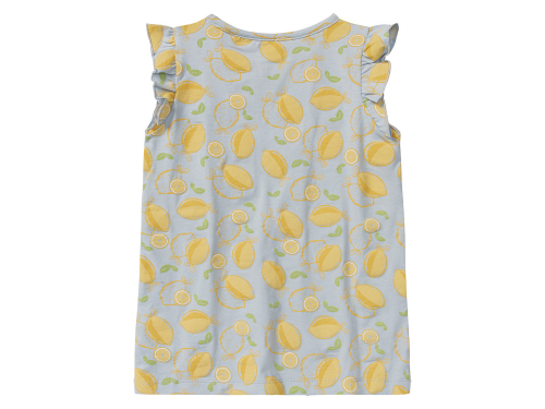 Футболка (звич.) з рюшами для дівчинки Lupilu 437249 122-128 см (6-8 years) сірий  89792