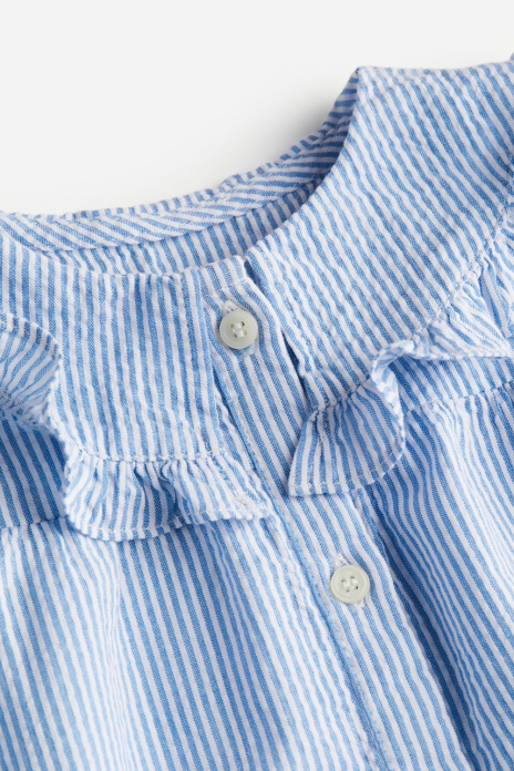 Блузка 068 см (3-6 months)   на гудзиках для дівчинки H&amp;M 1123542-001 блакитний 85776
