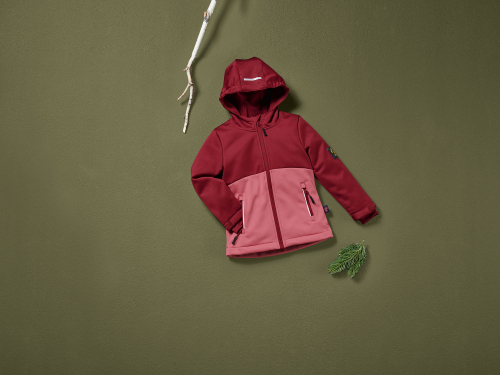 Куртка Softshell 098-104 см (2-4 years)   водовідштовхувальна та вітрозахисна для дівчинки Lupilu 418408 бордовий 89979