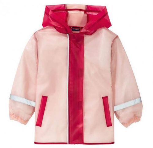 Куртка-дощовик прозора для дівчинки Lupilu 312513 098-104 см (2-4 years) рожевий 66869
