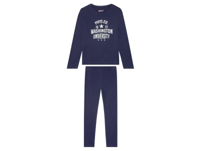 Піжама    (лонгслів і штани) для дівчинки Pepperts 369841 122-128 см (6-8 years) темно-синій 72788