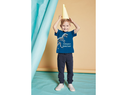 Спортивні штани двунитка для хлопчика Lupilu 498018 122-128 см (6-8 years) темно-синій  79124
