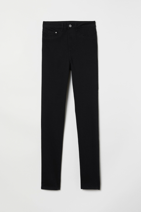 Джинси з високою талією для жінки H&amp;M 0399223-001 W27L32 чорний  82367