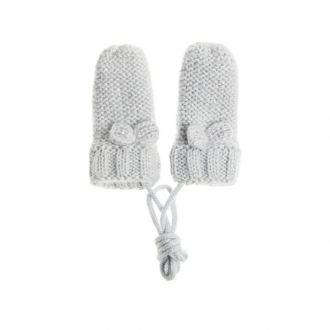 Рукавиці  для дівчинки Cool Club CAG1703018 розмір перчаток 0 (0-12 months, 50-80 см) сірий 72299