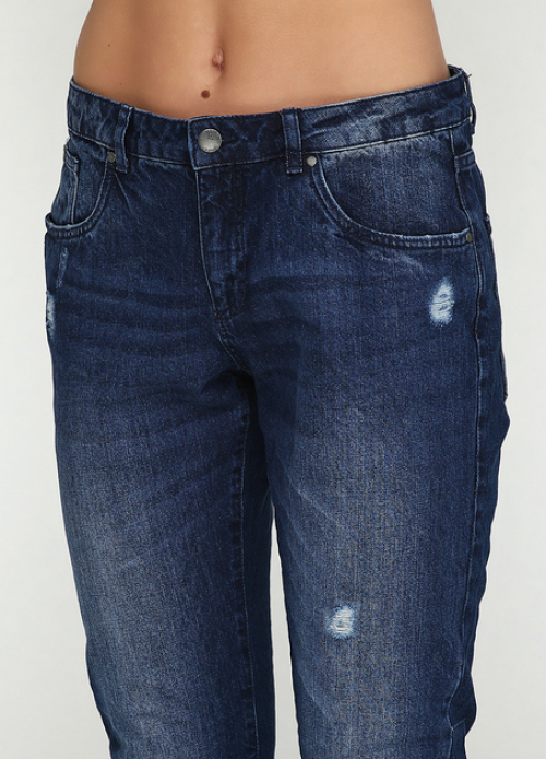 Джинси 36,S  Regular Fit з потертостями для жінки Esmara 296718 синій 83770