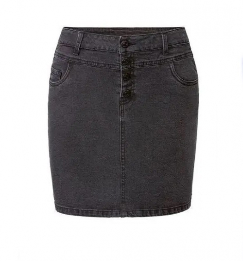 Спідниця джинсова для жінки Esmara 329729 46 / XL (EU) чорний 73022