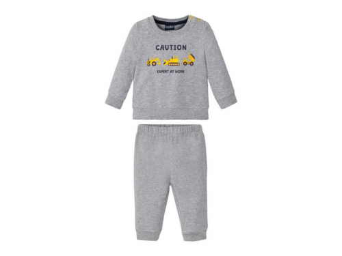 Костюм (світшот і штани) для хлопчика Lupilu 362718 086-92 см (12-24 months) сірий  77449