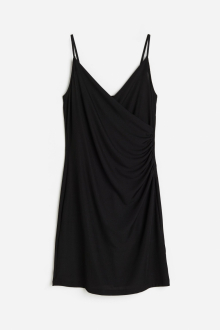 Плаття в рубчик для жінки H&M 1154864-001 36 / S чорний  80936